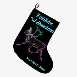 Frohliche Weihnachten - Elektrische Karibik Großer Weihnachtsstrumpf