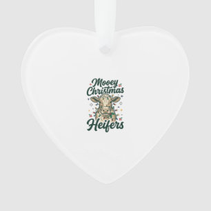 Fröhliche Weihnachten Färsen Lustiges Kuh-Weihnach Ornament