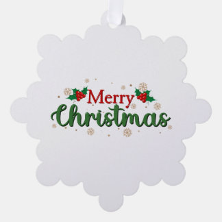 Fröhliche Weihnachten Festlich Ornament Karte