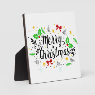 Fröhliche Weihnachten Fotoplatte