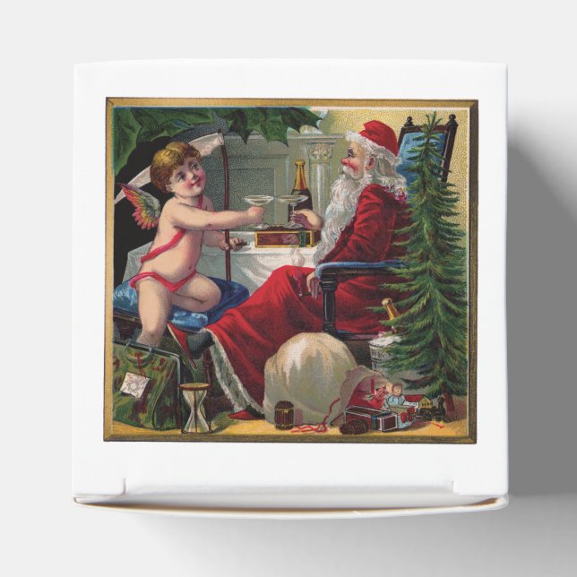 Fröhliche Weihnachten & Glückliches Neues Jahr Gef Geschenkschachtel (Oben)