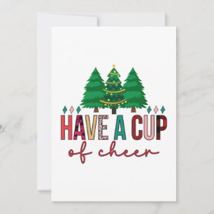 Fröhliche Weihnachten haben eine Tasse Glück
