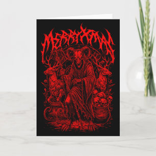 Fröhliche Weihnachten Heavy Metal Band Parodie Dea Karte