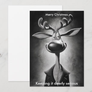 Fröhliche Weihnachten Humor Rentier Feiertagsgruß