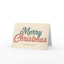 Fröhliche Weihnachten im Midcentury Modern Schrift