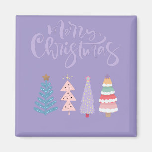 Fröhliche Weihnachten in Pastellfarben für Panzerh Magnet