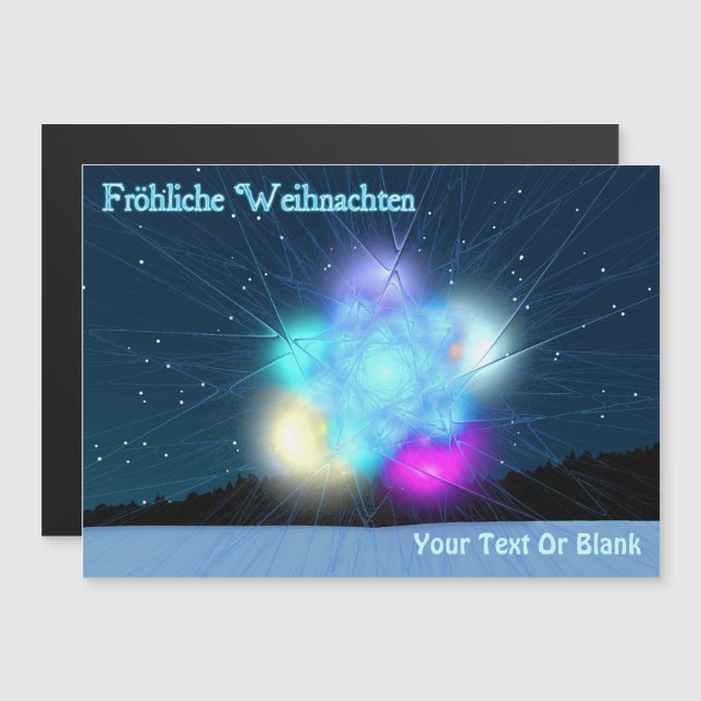 Fröhliche Weihnachten - Jack Frost Magnetkarte (Vorne/Hinten)