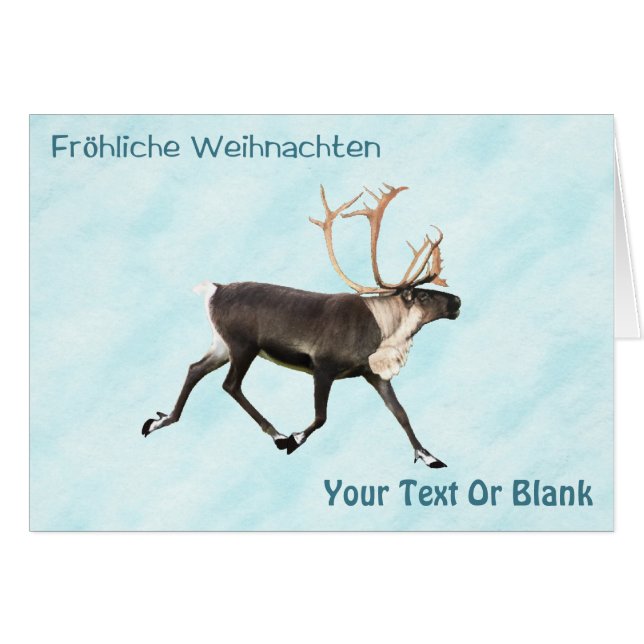 Fröhliche Weihnachten - Karibik (Reindeer) auf Sch (Vorderseite (Horizontal))