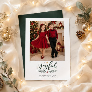 Fröhliche Weihnachten Kinder Rotes Outfit Foto 