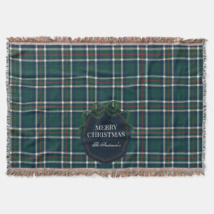 Fröhliche Weihnachten Klassisch Elegant Karo Karie Decke