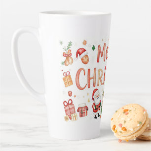 Fröhliche Weihnachten Latte Tasse