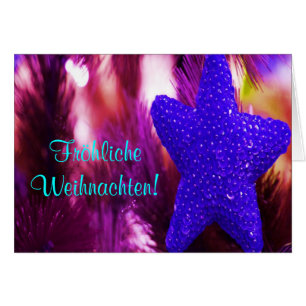 Fröhliche Weihnachten Lila Star