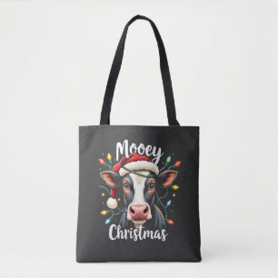 Fröhliche Weihnachten Lustiges Xmas Kuh Rinderlieb Tasche