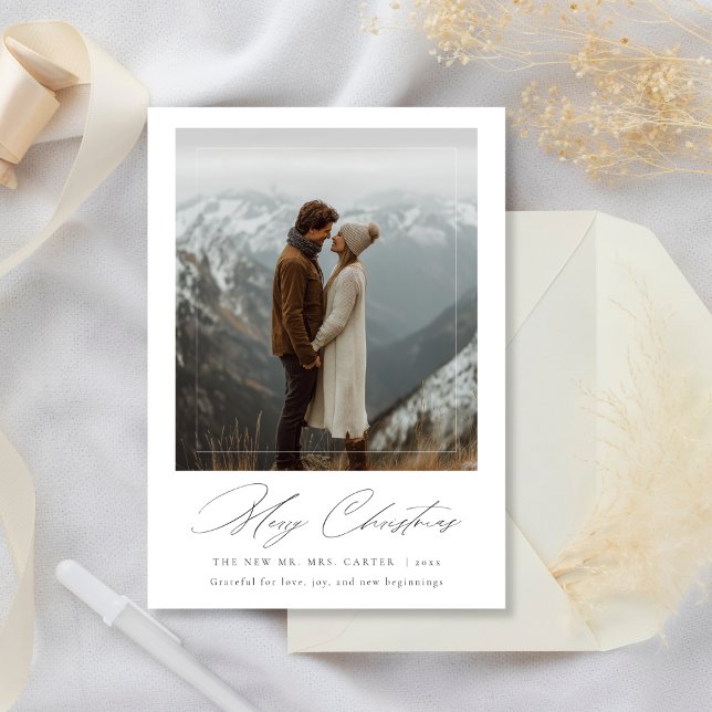 Fröhliche Weihnachten Moderne Fotokarte (Von Creator hochgeladen)