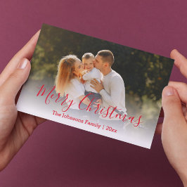 fröhliche Weihnachten Moderne Kalligraphie Urlaub  Mitteilungskarte