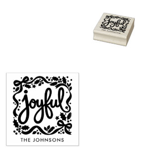 Fröhliche Weihnachten Moderne schöne Schriftzug mi Gummistempel