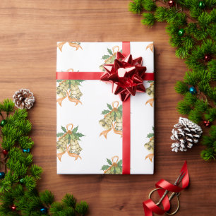 Fröhliche Weihnachten Niedlich-grüngelbe Orangengl Geschenkpapier