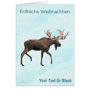 Fröhliche Weihnachten - Oie À Taureau Sur Neige