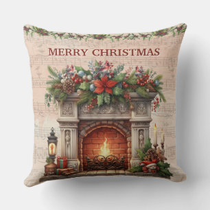Fröhliche Weihnachten Pariser Charme Kissen
