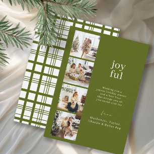 Fröhliche Weihnachten Personalisierte 4-Foto-Colla