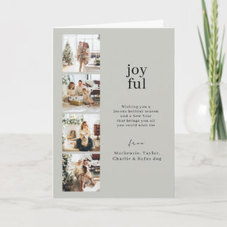 Fröhliche Weihnachten Personalisierte 4-Foto-Colla