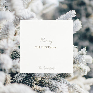 Fröhliche Weihnachten Personalisierter Cocktail II Serviette