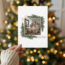 Fröhliche Weihnachten Personalisiertes Familienfot