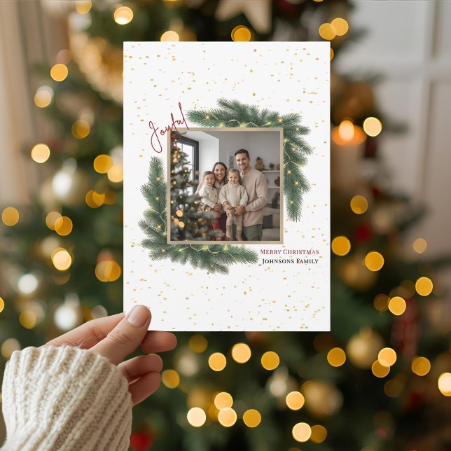 Fröhliche Weihnachten Personalisiertes Familienfot (Von Creator hochgeladen)