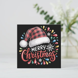 Fröhliche Weihnachten Rentiere Xmas Familie Rot Ka