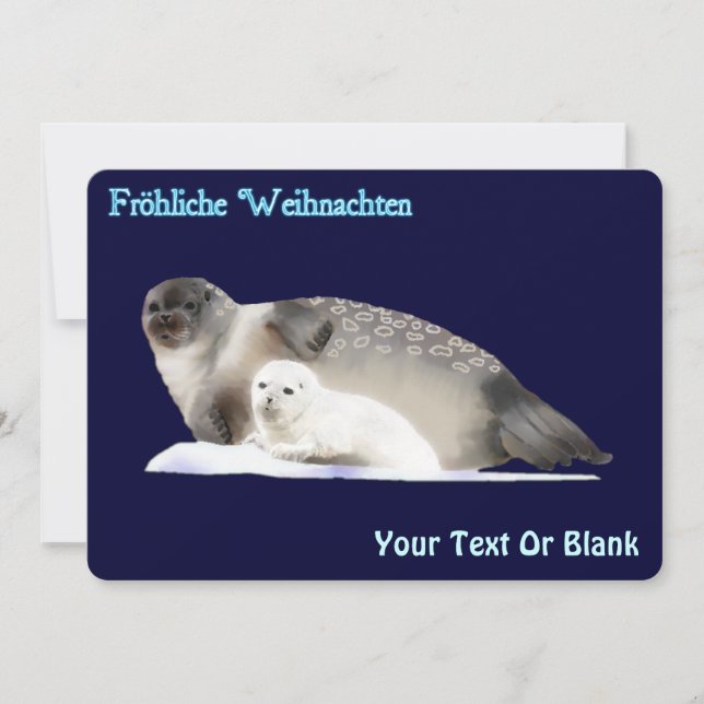Frohliche Weihnachten - Ringed Siegel (Vorderseite)