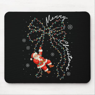 Fröhliche Weihnachten Rote Santa-Mütze Rentier Wei Mousepad