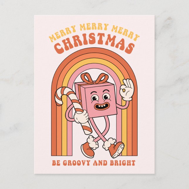 Fröhliche Weihnachten - Sei Groovy und hell (Vorderseite)