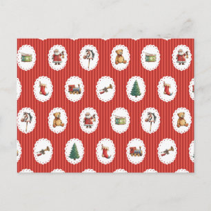 Fröhliche Weihnachten skurrile Winterferien Santa  Postkarte