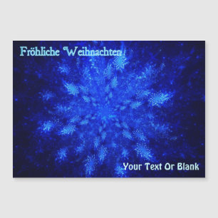 Fröhliche Weihnachten - Snowburst Magnetkarte