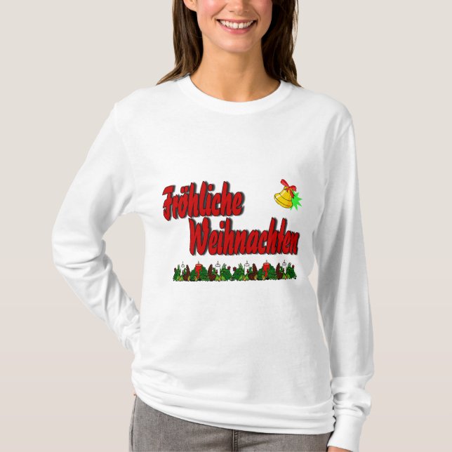 Fröhliche Weihnachten T-Shirt (Vorderseite)
