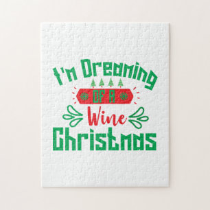 Fröhliche Weihnachten träume ich von einem Weinfes