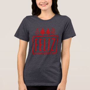 Fröhliche Weihnachten Tri-Blend Shirt