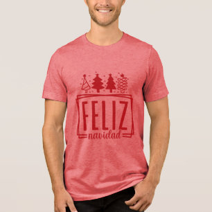Fröhliche Weihnachten Tri-Blend Shirt