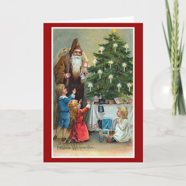 Frohliche Weihnachten Vintages Weihnachten (Vorderseite)