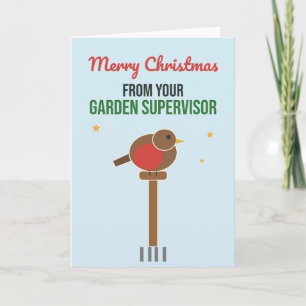 Fröhliche Weihnachten von Ihrem Gartenbetreuer Karte