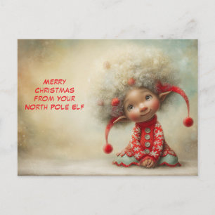 Fröhliche Weihnachten von Ihrem Nordpol-Elf Cute