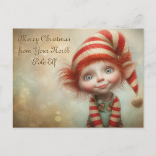 Fröhliche Weihnachten von Ihrem Nordpol-Elf Cute