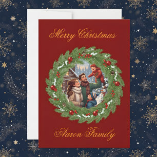 Fröhliche Weihnachten von unserer Familie an Ihre! Einladung