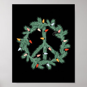 Fröhliche Weihnachten Weihnachten Frieden signiert Poster