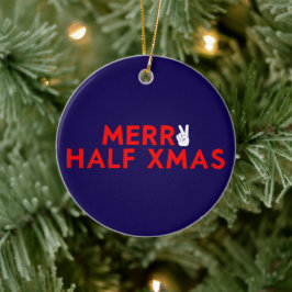 Fröhliche Weihnachten - Weihnachten im Juli Urlaub Keramik Ornament