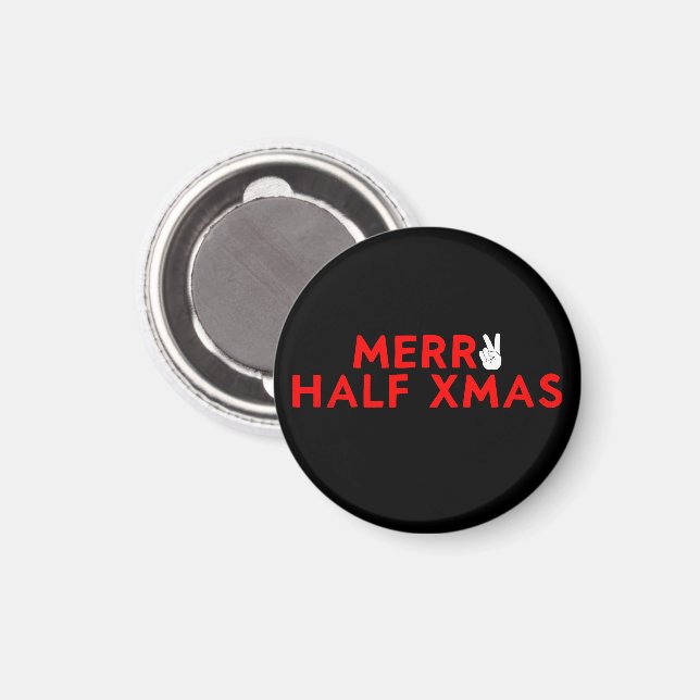 Fröhliche Weihnachten - Weihnachten im Juli Urlaub Magnet (Vorderseite/Rückseite)