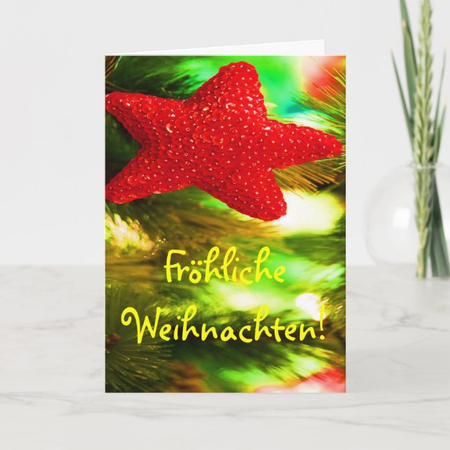 Fröhliche Weihnachten - Weihnachten - Red Star III (Vorderseite)
