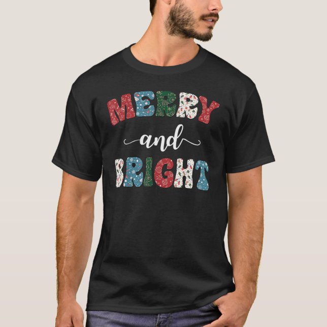 Fröhliche Weihnachten Weihnachten und Rechte T-Shirt (Vorderseite)