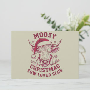 Fröhliche Weihnachten Western Cow Lover Club Xmas 