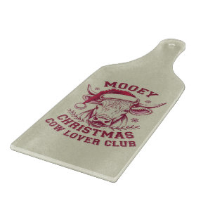 Fröhliche Weihnachten Western Cow Lover Club Xmas  Schneidebrett